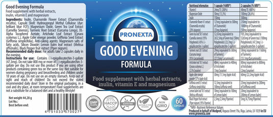 PRONEXTA Good Evening formula - PRONEXTA